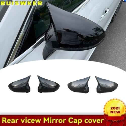 Carbon Fiber Rear View Mirror Cover for Audi B9 A4 S4 A5 S5 2016 - UP Carbon Mirror Side Caps Replacement Style Caps