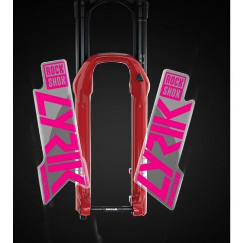 2020 rockshox lyrik front fork sticker mountain bike waterproof front fork stickers bicycle decoration transparent bottom