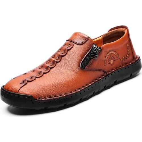 2021 Men Shoes Leather Loafers SneakersMen Fashion Comfortable Loafers Casual Shoes Zapatos De Hombre Men Shoe size 47