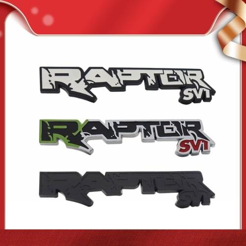 3D Premium SVT RAPTOR SVT for F150 F250 F350 F450 F550 Fx4 Hood Fender trunk Rear Bonnet Nameplate Decal Emblem Badge Sticker