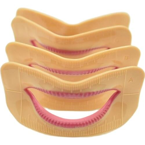 Dental lab denture laboratory mouth measuring lip measurement tool aesthetics parts 4 pcs different shape