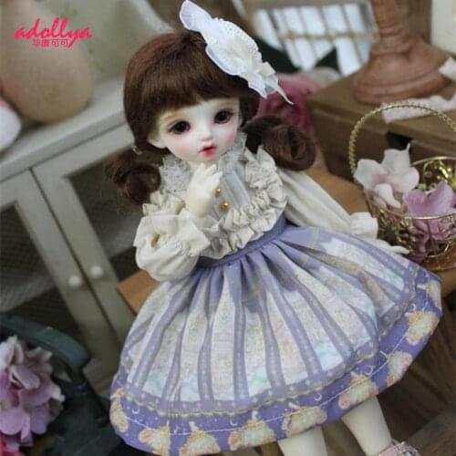 Adollya BJD Doll Clothes Dress For Dolls Princess Fantasy Cosplay Skirts For 1/4 1/6 Accessories For Dolls BJD Dress Headdresses