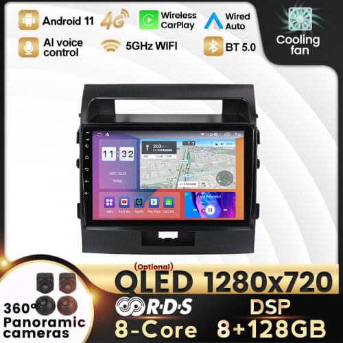 Android 10.0 IPS DSP 2din autoradio For Toyota Land Cruiser 2008-2015 4G LTE WIFI Multimedia