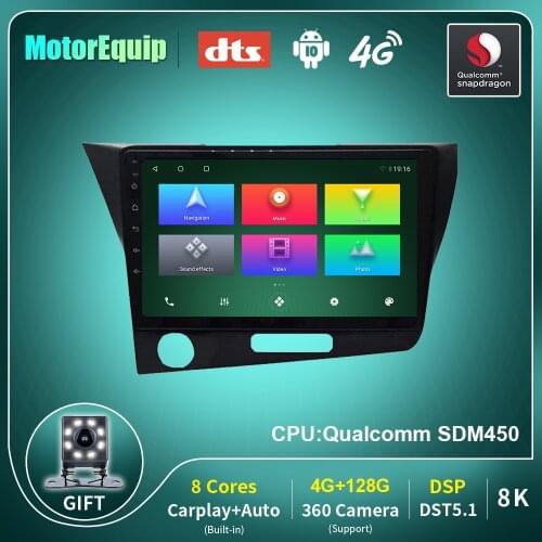 2 Din Smart Car Radio For Honda CRZ CR-Z 1 2010-2016 Left hand driver GPS Navigation BT Carplay Android Auto Multimedia Player