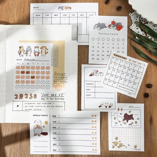 Refueling Series Creative Pure Memo Pad Fresh cute basic handbook messager Sticky Notes Memo Notepad Bookmark Gift Stationery