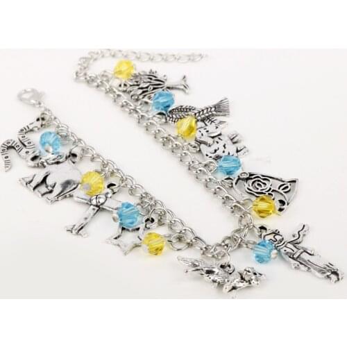 Little-Princes Bracelet Le Petit Prince Wrisband Cute Cartoon Jewelry Rose Fox Snake Bangle Bracelets Children Gift