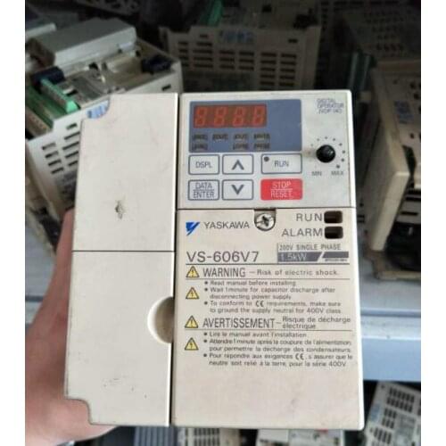 CIMR-V7ATB1P5 1.5KW 220V inverter , used in good condition . 80% appearance new , good working , free shipping