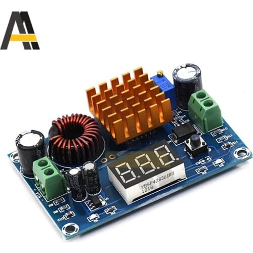 DC-DC Step Up Module DC 3V-35V to DC 5V-45V Boost Module XH-M411 Digital Voltmeter Boost Converter Board 5A Power Adjustable