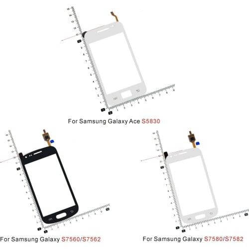 For Samsung Galaxy Trend Plus Ace S5830 S7560 S7562 S7580 S7582 Touch Screen Digitizer Outer Front Glass Lens Panel