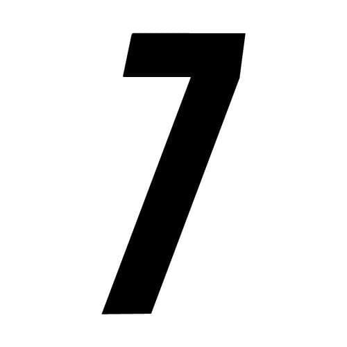 Race Number 7 racing numbers decals motocross mx sticker atv
