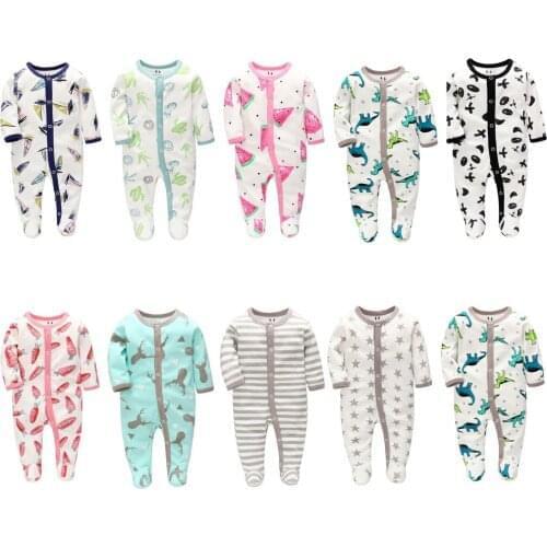 Baby Boy Clothes Multi-Piece Cotton Newborn Baby Romper Boy Girl Clothes Full Sleeve Jumpsuit Baby Pajamas Cartoon 0-12M