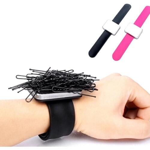 Magnetic Wrist Strap With Needle Aspirator Bracelet DIY Magnetic Sewing Pins Pincushion Making Sewing Holder Supplies Multicolor