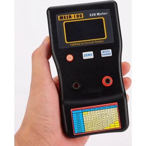 MESR-100 Digital ESR Capacitance Ohm Meter Online Capacitance Resistance Capacitor Measure In Circuit Tester Up 0.001 to 100R