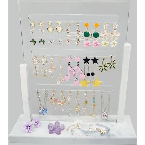 DIY Crystal Drop Mold Earrings Shelf Silicone Mold Display Pendant Jewelry Rack Set Resin Mold Set Kits Jewelry Making Craft