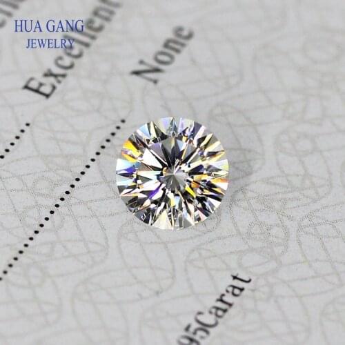 16 Heart And 16 Arrow Cut Moissanite 1ct~3ct D Color Clarity Round Cut 5~9mm Lab Grown Loose Moissanite Stone Test Positive