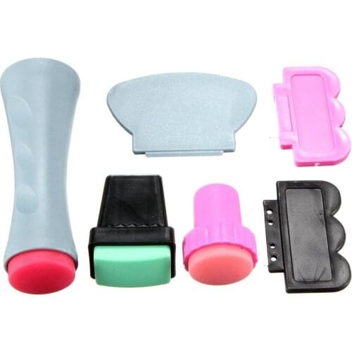 Nail Art Stamp Scraper Tattoo Set DIY Nail Design Nail Stencil Manicure Equipment