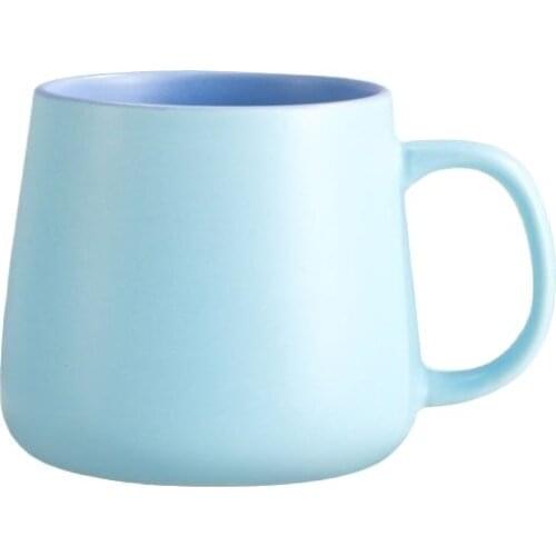 Nordic Colored Glaze Ceramic Water Cup Ins Home Breakfast Cup Office Mug Creative Lovers Cup Logo Customization coffee cups