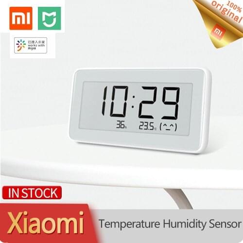 New Xiaomi Temperature Humidity Sensor Pro Mi Mijia Bluetooth Digital Thermometer LCD Screen Hygrometer Moisture Smart Linkage