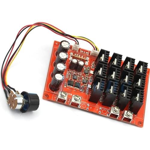 OOTDTY DC 10-50V 60A Motor Speed Control PWM HHO RC Controller 12V 24V 48V 3000W MAX