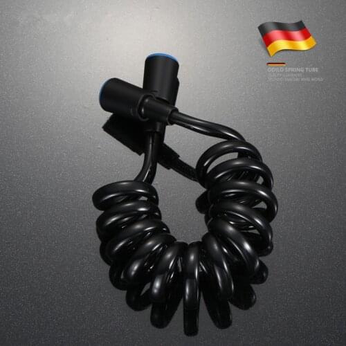 Excellent Matte Black ABS Flexible Shower Hose Bath room shower set accessories Explosion-proof pipes
