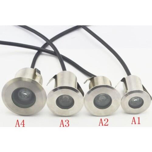 1w Stainless Steel Led Underground light Underwater Lights Deck Outdoor IP68 Wall Lamp Lawn Garden Lightting