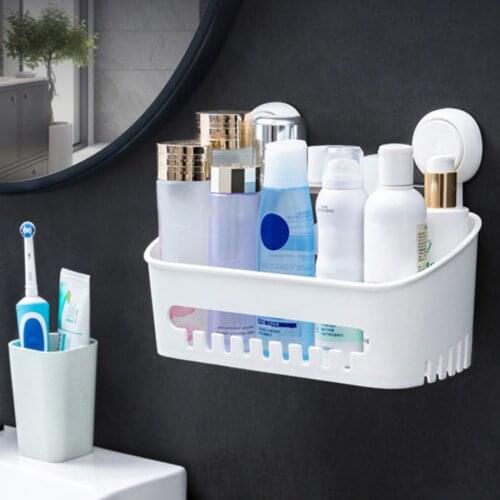 Removable Vacuum Suction Cup Towel Rack Reusable Paper Holder Bathroom Storage Shelf Wall Mounted Soap Dish