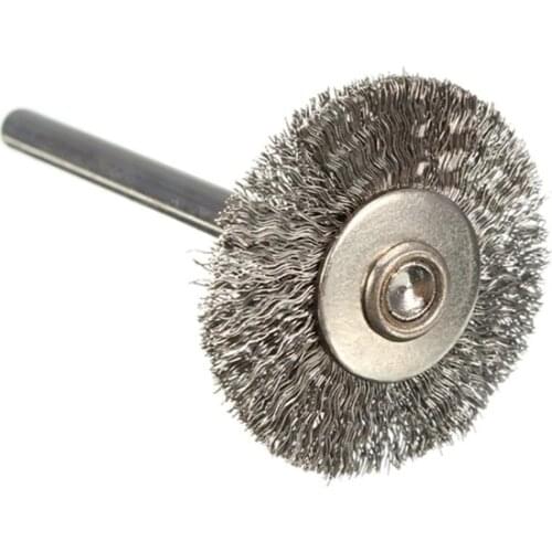 Fixmee 10pcs/lot 22mm Stainless Steel Wire Wheel Brushes for Die Grinder Dremel Accessories Rotary Tool Accessories