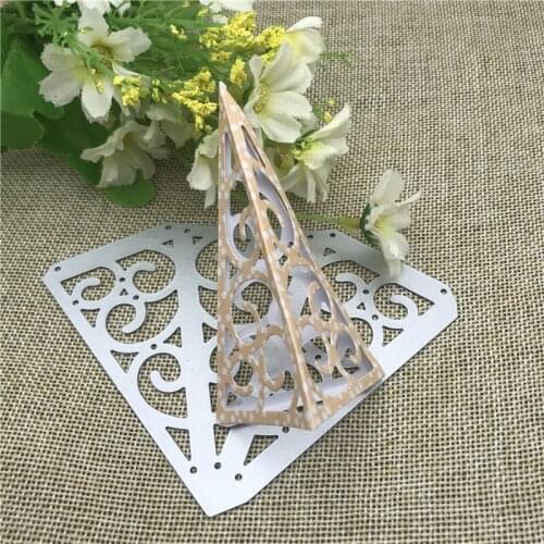 3D triangle metal cutting dies cut die mold Christmas flower leaves Scrapbook paper craft knife mould blade punch stencils dies