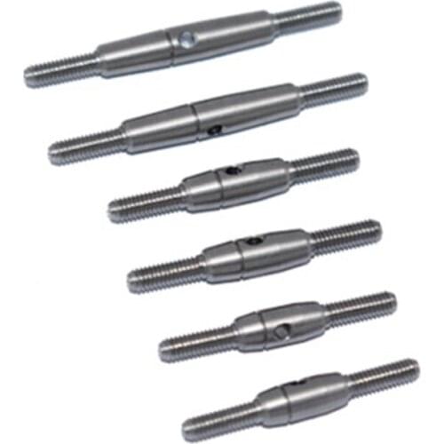 Stainless Steel Pull Rod Tie Rod for LOSI 1/18 Mini-T 2.0 2WD Stadium Truck RC Car Upgrades Parts