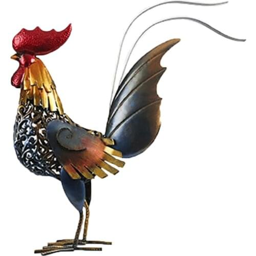 Handmade Iron Cock Ornaments Home Living Room Bedroom Decorations Office Modern Simple Lucky Ornaments home accessories