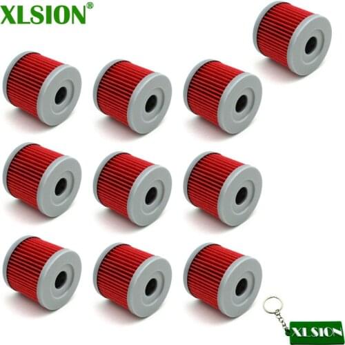 XLSION 10x Oil Filter For Suzuki UC125 UC250 AN125 AN250 GS125 GN125 AN150 DF9.9 DF15 HP AN TU UC GS DF GZ GV GN GS GA 125 150