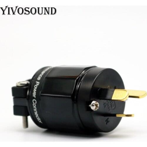 YIVO XSSH Audio FI-11M-N1 FI-11-N1(G) 15A 125V pure copper plated gold AC AU US EU IEC Female Male Power Connector plug