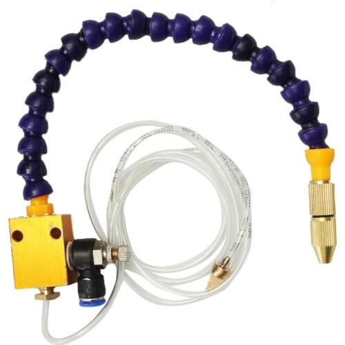 1 x Excellent Quality Mist Coolant Lubrication Spray System For 8mm Air Pipe CNC Lathe Milling Drill P15