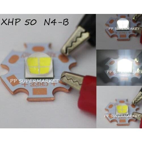 10pcs /lot Cree XLamp XHP50 20W 12V LED Emitter 2546lm@19W Cool White LED J2 1A Chip Light with 20mm Cooper PCB