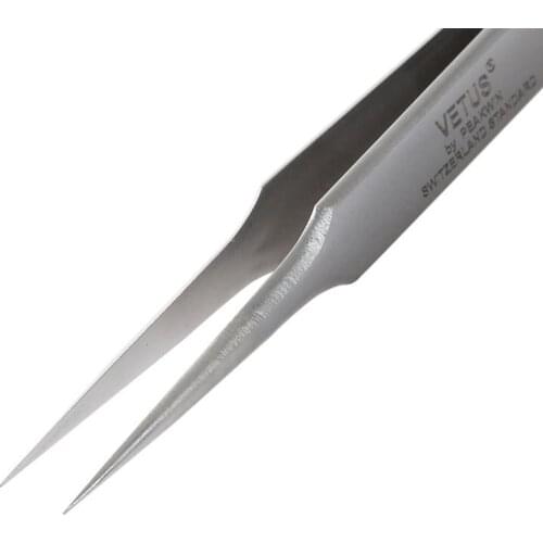 10pcs/Lot Vetus Professional Eyelash Tweezers Stainless Steel Antistatic Eyes Tweezers for False Eyelashes Extension