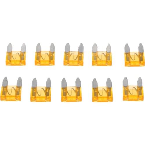 10 Pieces Mini 5A Blade Fuse Assortment Kit for Auto Car Truck Replacement