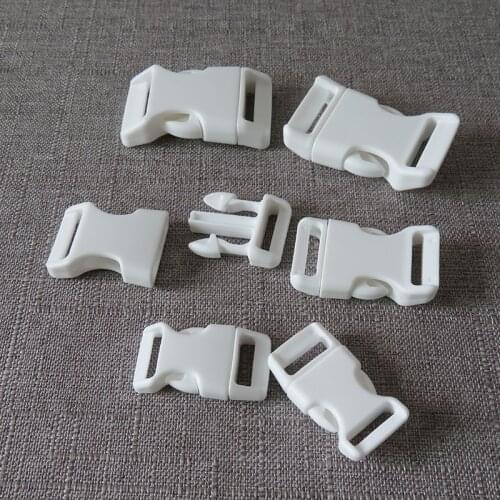 100pcs/Lot Plastic Release Buckle Straps Clasp For Bag Pet Dog Cat Collar Harness Bracelet Hat Paracord Garment Sewing Accessory