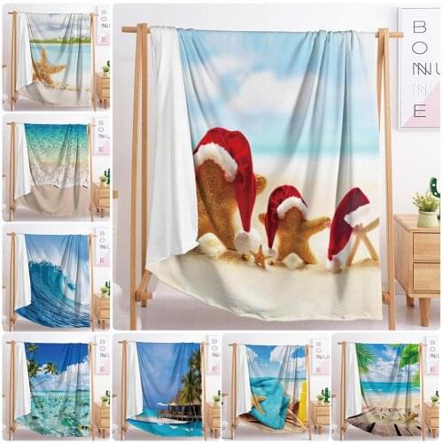 2020 starfish beach coconut extra large custom blanket weighted blanket sofa blankets blankets for beds throw blanket bedding
