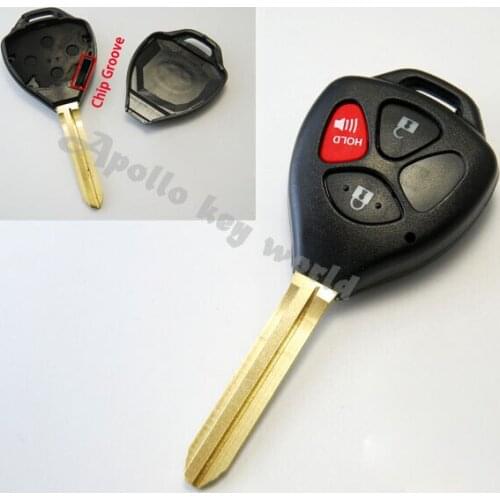 3 Buttons Remote Key Shell Case For Toyota Camry Reiz Fob Key Cover 5PCS/lot