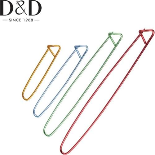 4 Sizes Aluminum Knitting Crochet Craft Locking Stitch Marker Needle Clip Holder DIY Wool Yarn Knit Sewing Tool Random Color