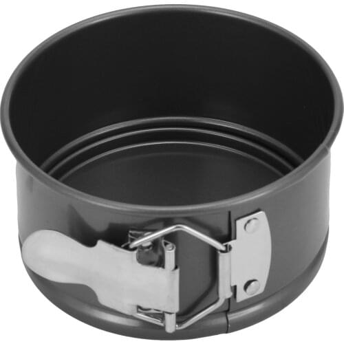 Non Stick Bakeware Baking Pan Removable Base Baking Tray Cake Mold Round Live Bottom Lock Cake Mold 12*12*6.55cm