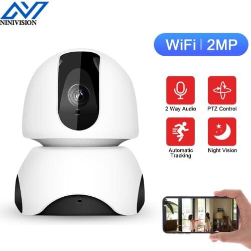 2MP HD Wifi IP Baby Video Surveillance Camera Home Auto Tracking Wireless CCTV Security Cameras 1080P Two Way Audio H.265