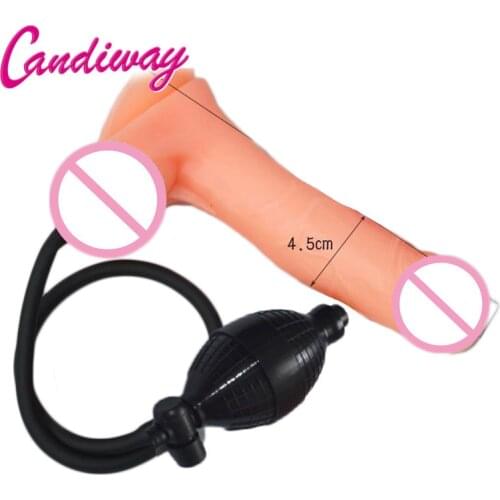 Big Inflatable Penis Sex Toys Large cock adjustable Pump Dildo Anal butt plug Realistic Super for Women Gay Sex Product