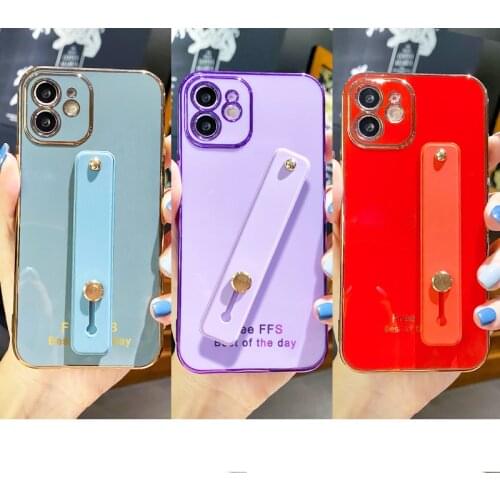 Stylish phone holder Case For huawei p30 lite p40 pro P20 plus mate 20 30 P smart 2019 Z Nova 5T honor 10 20i wrist strap Cover