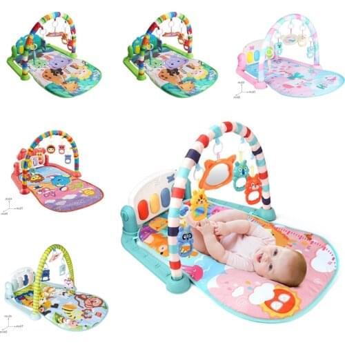 Baby Music Rack Play Mat Kid Rug Puzzle Carpet Piano Keyboard Infant Playmat Early Educational Gym Crawling Game Pad Toy Gifts