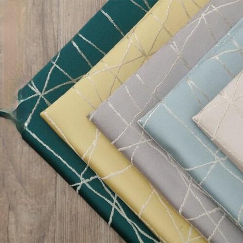 Designer jacquard fabric High-end high-precision jacquard fabric regular geometric chaotic lines sofa fabric handmade diy fabric