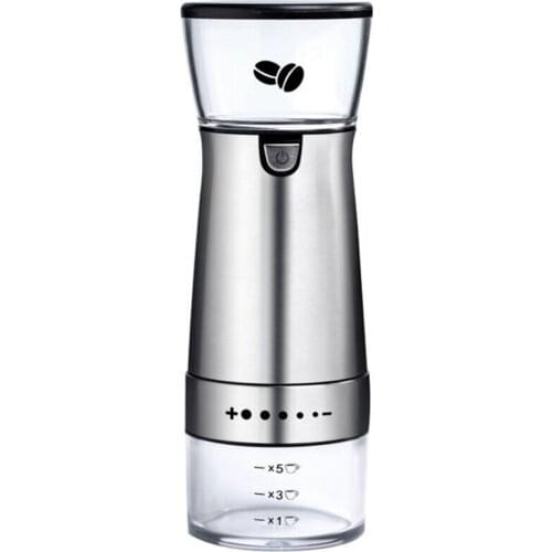 Electric Coffee Grinder , Rechargeable Portable Spice Grinder Mill with Stainless Steel Blade Coffee Grinder for Beans