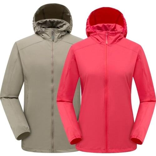 Fonoun Adult Spring Summer Hiking Jackets Quick Dry Loose Breathable Water Repellent Ice Fabric Anti-wrinkle FN21S01