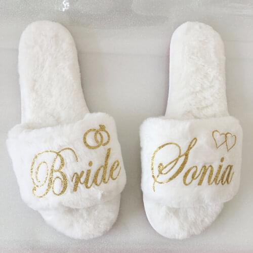 Personalized gift girl sister birthday bride to be bridesmaid slippers for wedding guests favors party return gifts