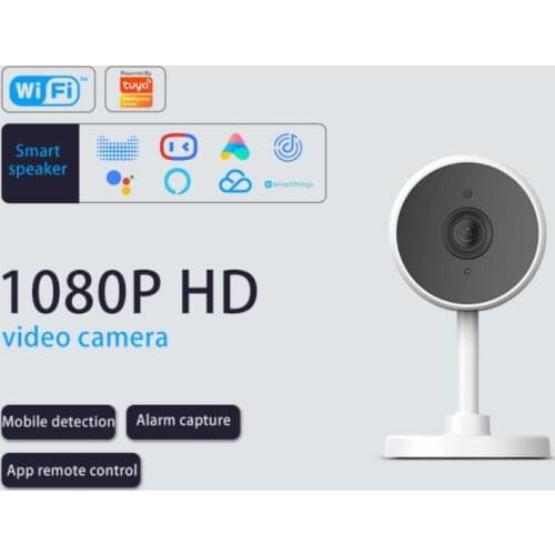 Tuya WiFi IP Camera HD 1080P Indoor Camera Home Security WIFI Surveillance Night Vision Motion Detection Alarm System Smart App